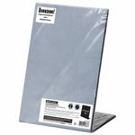 Табличка меловая настольная А5 (14,8x21 см), L-образная, вертикальная, ПВХ, ЧЕРНАЯ, BRAUBERG, 291293