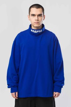 Водолазка оверсайз Rollneck Wide Coderedneck василек
