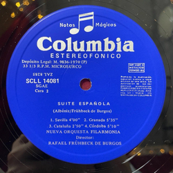 Винтажная виниловая пластинка LP Albeniz Fruhbeck De Burgos, New Philharmonia Suite Espanola (Spain 1969)