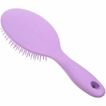 Расческа массажная «Lady Brush», форма овальная, цвет сиреневый, 22,5*7см (блистер Ultramarine)