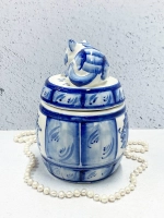 Бочонок Кот Гжель