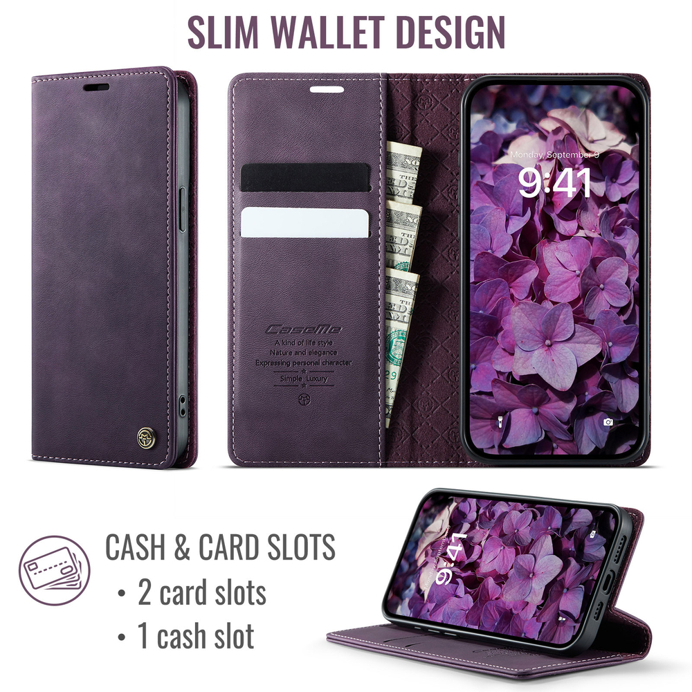 Чехол-книжка CaseMe RFiD iPhone 13 Pro