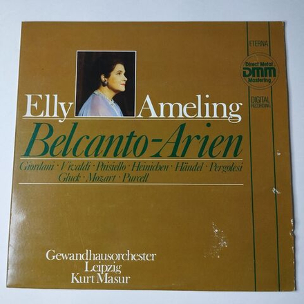 Винтажная виниловая пластинка LP Elly Ameling, Kurt Masur, Gewandhausorchester Leipzig Belcanto Arien (ГДР 1986)