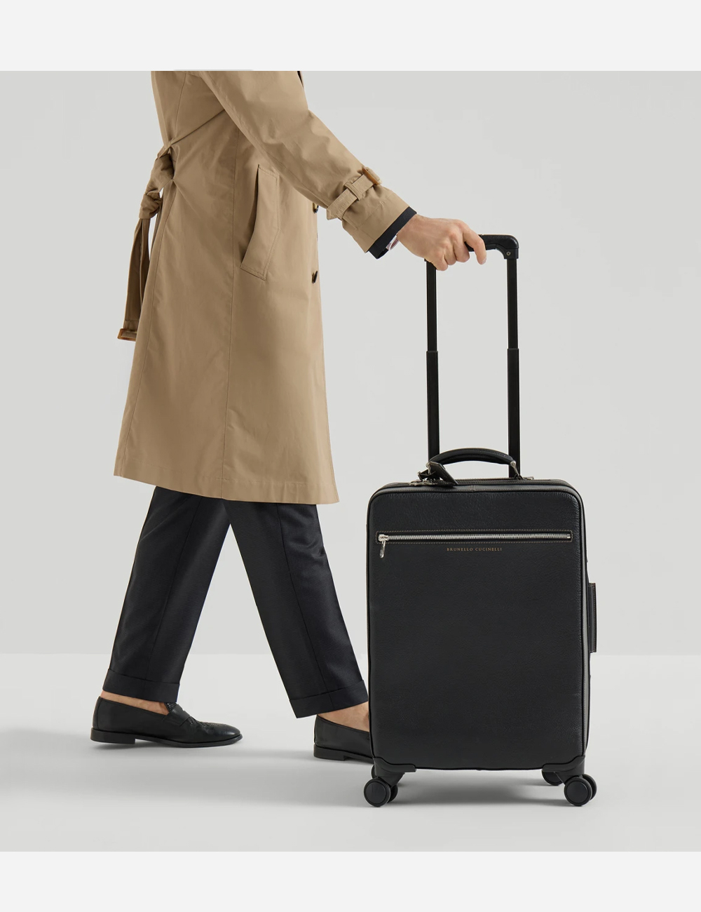 Чемодан Brunello Cucinelli Leather "Black"