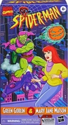 Hasbro Marvel Legends Spider-Man Animated Series VHS Box Mary Jane Watson and Green Goblin