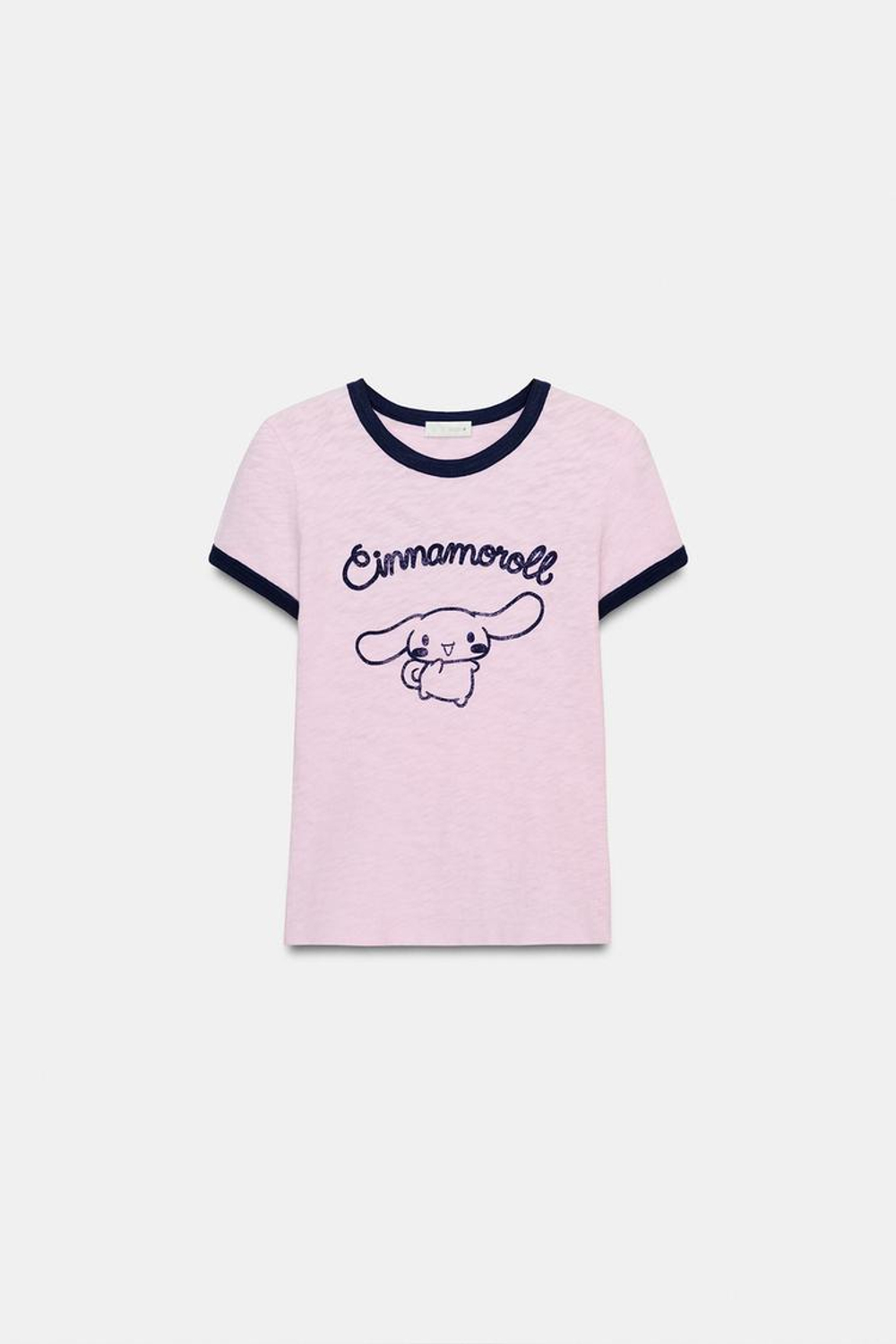 ZARA ФУТБОЛКА ФЛАМЕ CINNAMOROLL©, РОЗОВЫЙ