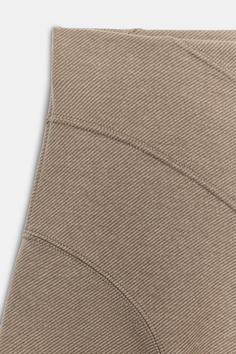 ZARA КОРОТКАЯ ЮБКА SOFT, БЕЖЕВЫЙ МЕЛАНЖ