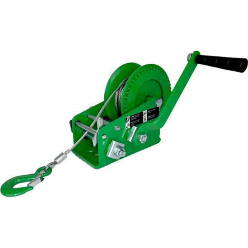 Лебедка ручная барабанная HW 1350, 1350 кг, канат 10 м HITCH SZ073170