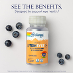 Solaray, Advanced Lutein Eyes 24, улучшенная формула с лютеином для здоровья глаз, с черникой и голубикой, 60 капсул VegCaps