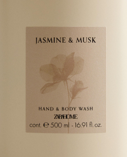 Жидкое мыло Jasmine & Musk 500 мл для рук и тела Zara Home, фото 5