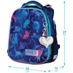 Ранец Berlingo Expert Galactic cats 37х28х6см, 2 отд., с анатомической спинкой