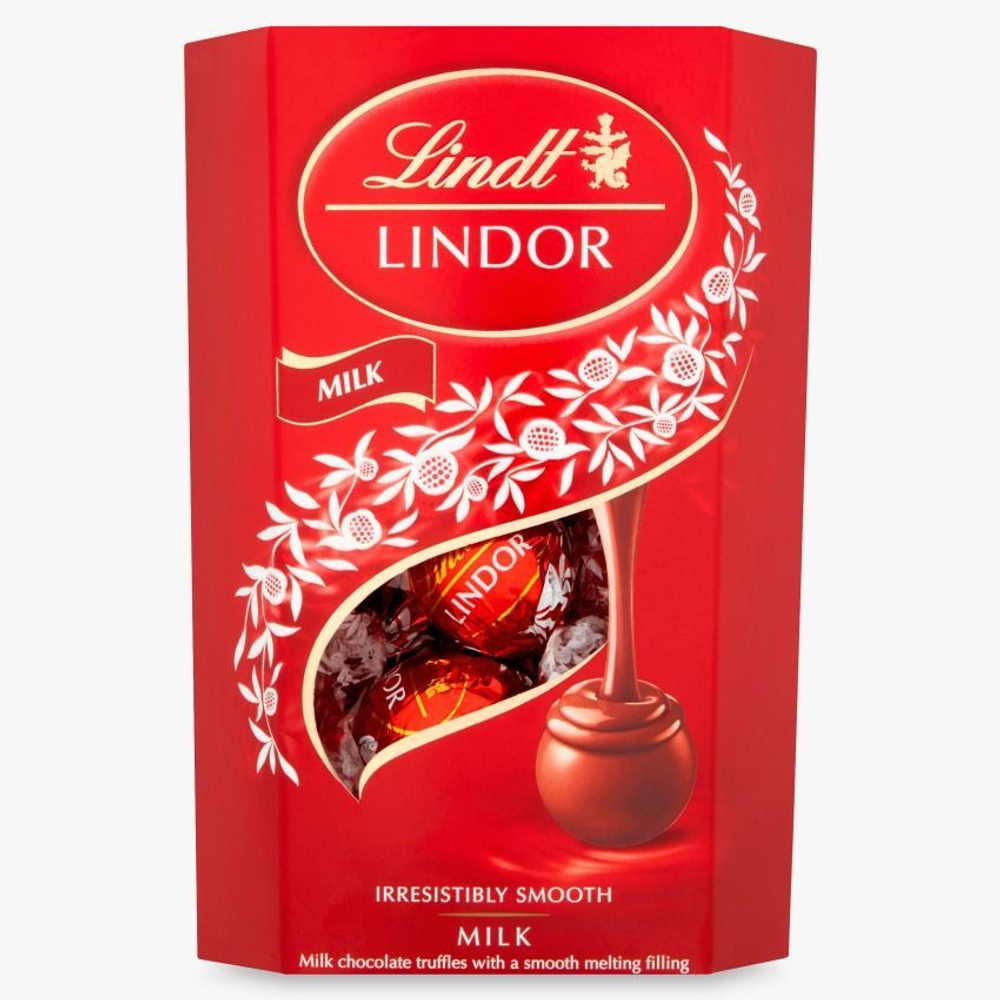 Шоколадные конфеты Lindt Lindor в коробке 200 г (Италия)