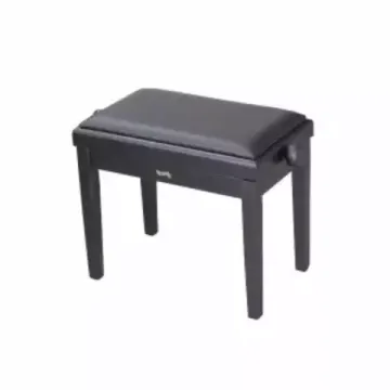 Tempo Turris153/MB - Банкетка деревянная с регулировкой высоты, кожзам, цвет: чёрный
