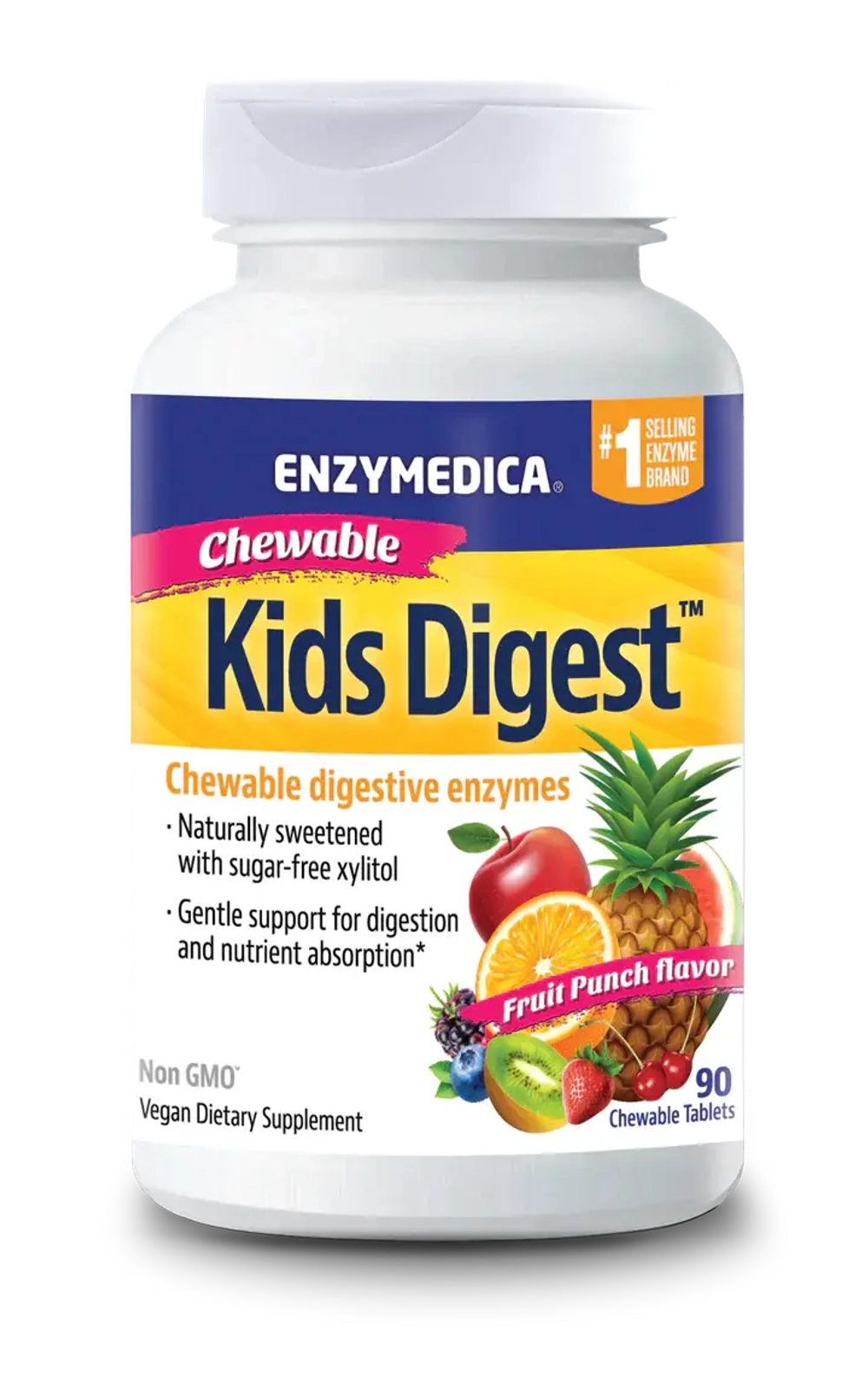Kids Digest™ жевательные таблетки Enzymedica