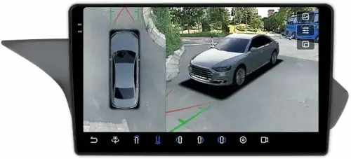 Магнитола для Mercedes-Benz E-класс W212 седан 2015 NTG 5.0 - FarCar BX10-360-9635N50 монитор 10.36" 2K QLED на Android 13, Быстрая, CarPlay, 4G SIM-слот, 4 камеры в комплекте