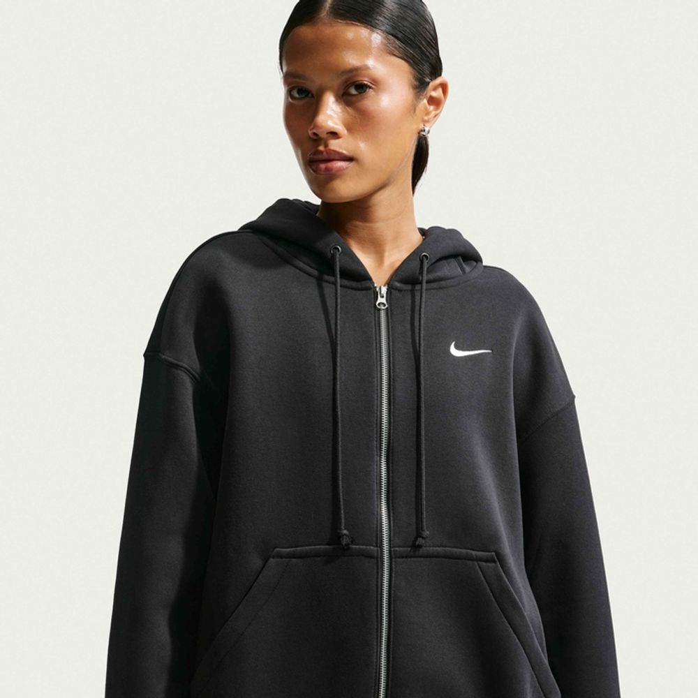 Толстовка женская NIKE W NK STDO FLC MW OS FZ HDY