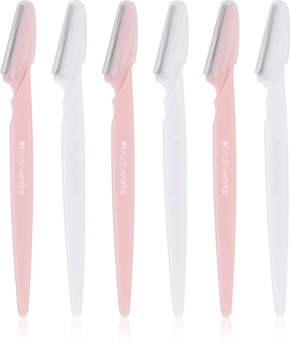 Brushworks Angled Dermaplaners - Бритва для лица, 6 szt.