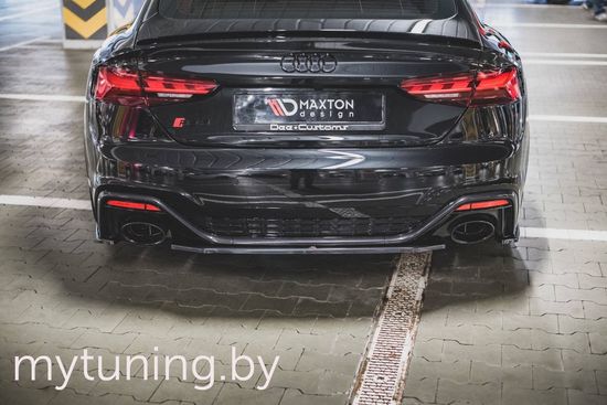 Сплиттер бампера заднего центральный для AUDI RS5 B9 рестайлинг (19-...)
