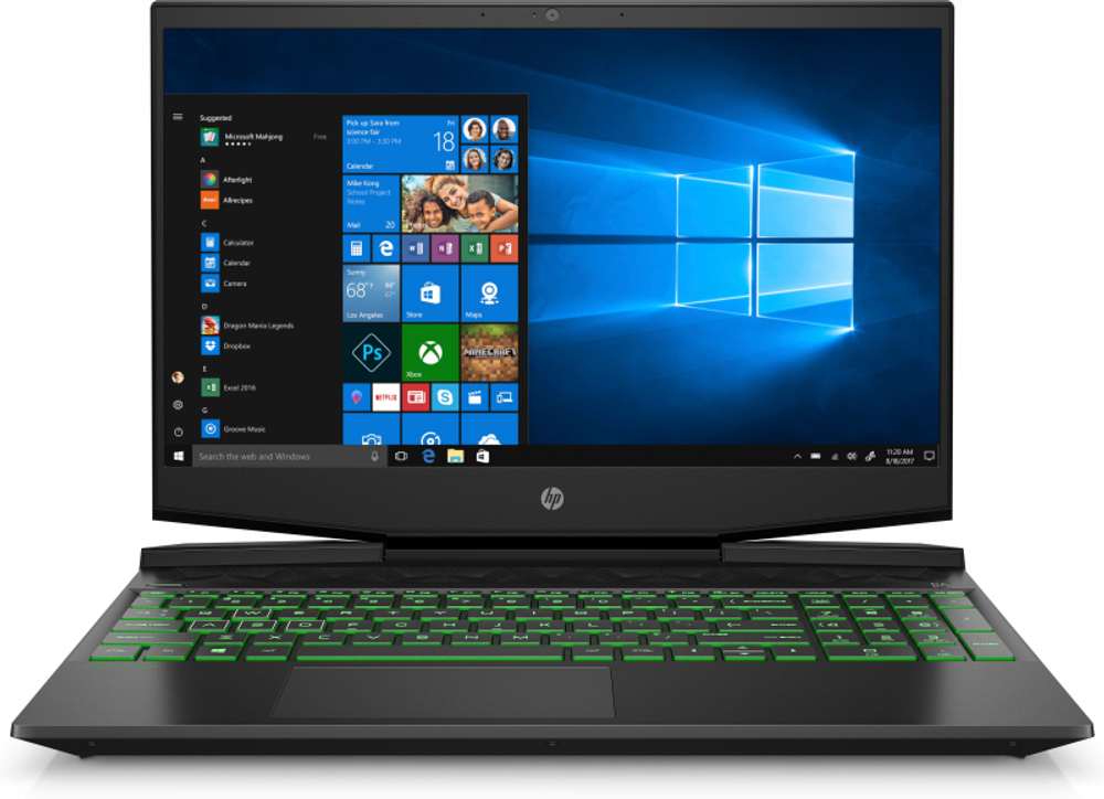 Ноутбук HP Pavilion Gaming 15-dk2050ur (4E1H5EA) Black Core i5-11300H/8G/512G SSD/15,6" FHD IPS 144Hz AG/NV GTX1650 4G/WiFi/BT/DOS