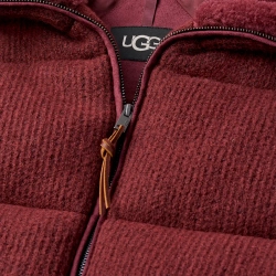 UGG Стеганая вязаная куртка, бордовый