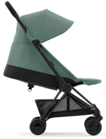 Коляска Cybex Coya Matt Black Frame Cloud T i-Size Leaf Green Plus Leaf Green с дождевиком