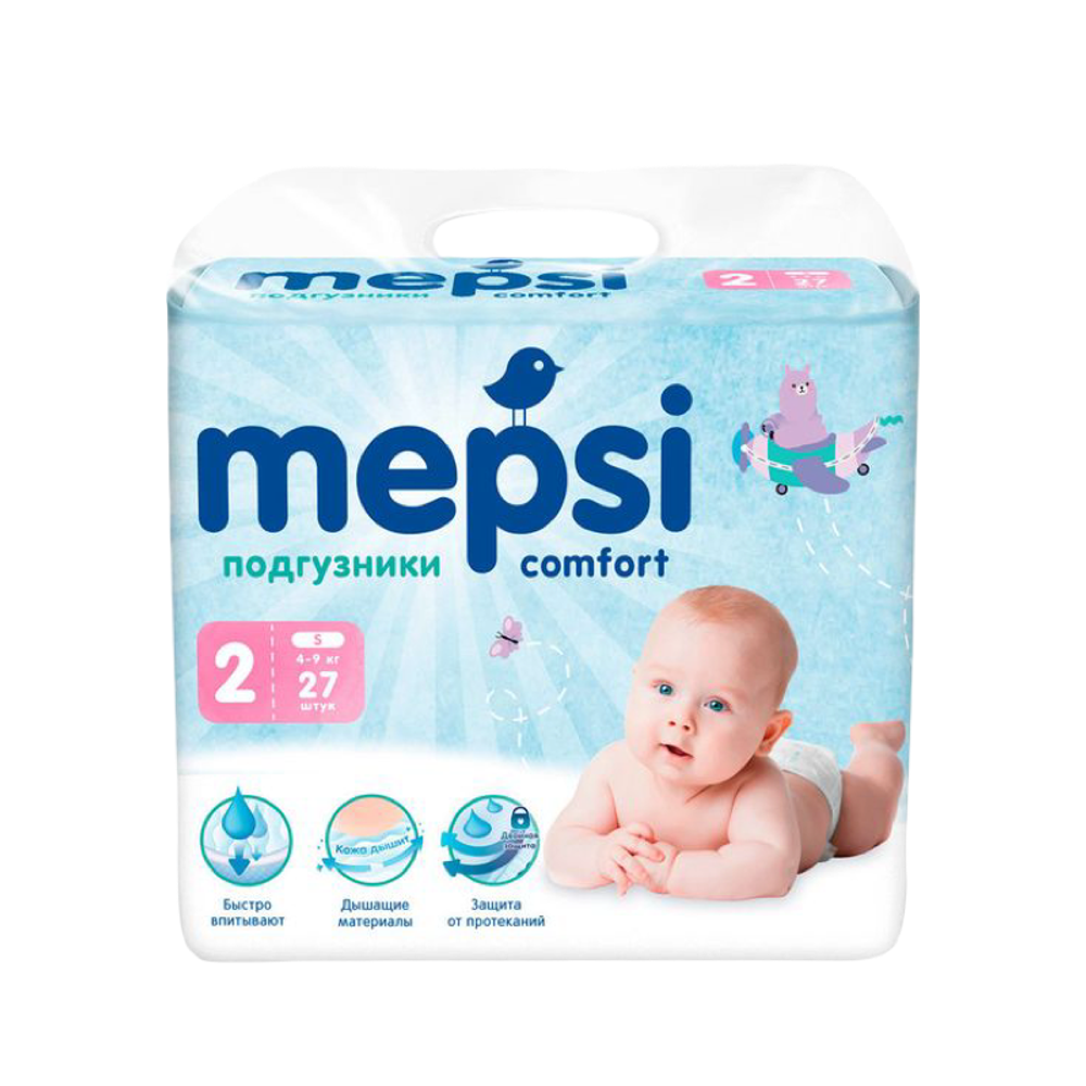 Подгузники детские Mepsi № 2 4-9 кг 27 шт