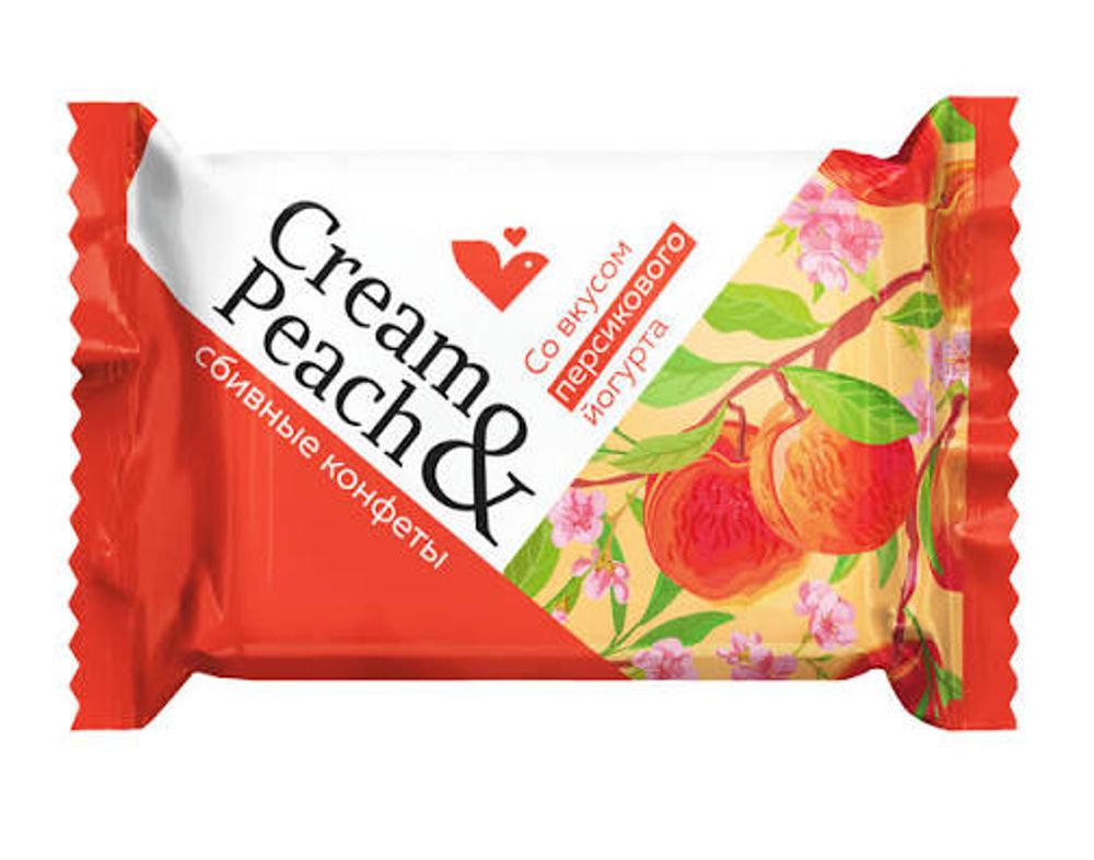 Изд. сахаристые из сбивной массы конфеты Cream&Peach вес