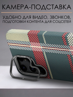 Дизайнерский чехол для SAMSUNG GALAXY S23 ULTRA с камерой-подставкой и MagSafe