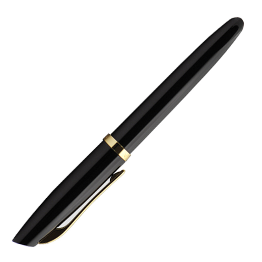 Перьевая ручка Aurora Style Resin black GT, перо - F, в подарочной коробке