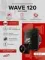 Вентилятор накладной WAVE D120 черный ERA