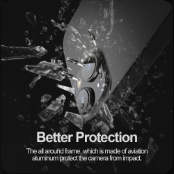 Защитное стекло (2шт) от Nillkin на камеры для смартфона iPhone 15 и 15 Plus, серия CLRFilm Camera Tempered Glass
