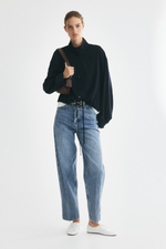Короткая рубашка оверсайз со стяжкой - H&M