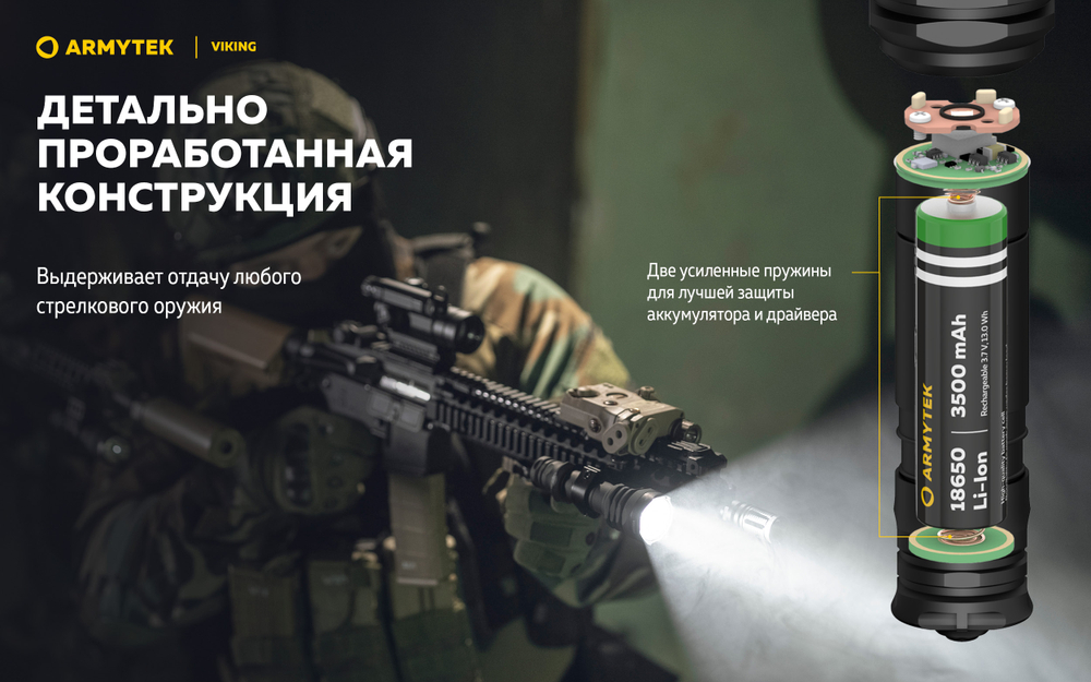 Фонарь Armytek Viking Теплый