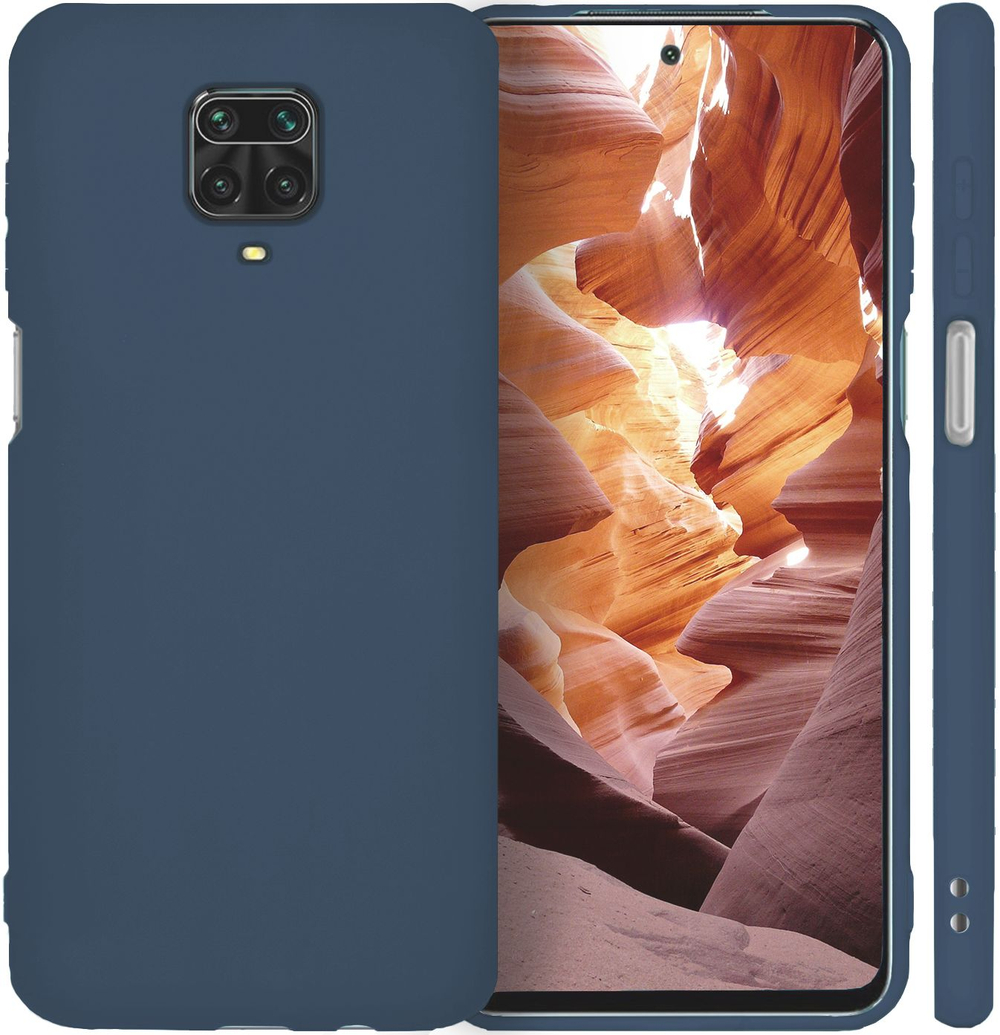 Мягкий Soft Touch чехол из силикона для XIAOMI REDMI NOTE 9 PRO / 9S / POCO M2 PRO с бархатной подкладкой