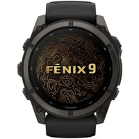 Garmin Fenix 9 — 51 мм AMOLED Carbon Gray DLC Titanium / Black