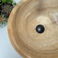 Раковина из оникса Bowl Yellow BO-62923 40x40x15 из натурального камня