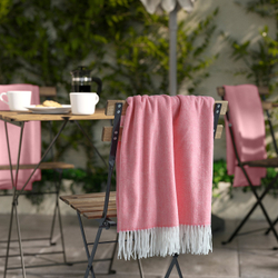 IKEA HOLMVI  (ИКЕА ХОЛМВИ)  -  Плед - розовый 120x160 см
