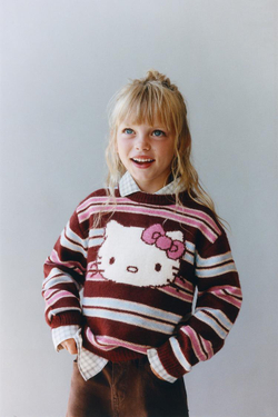 ZARA СВИТЕР В ПОЛОСКУ HELLO KITTY © SANRIO, РАЗНОЦВЕТНЫЙ