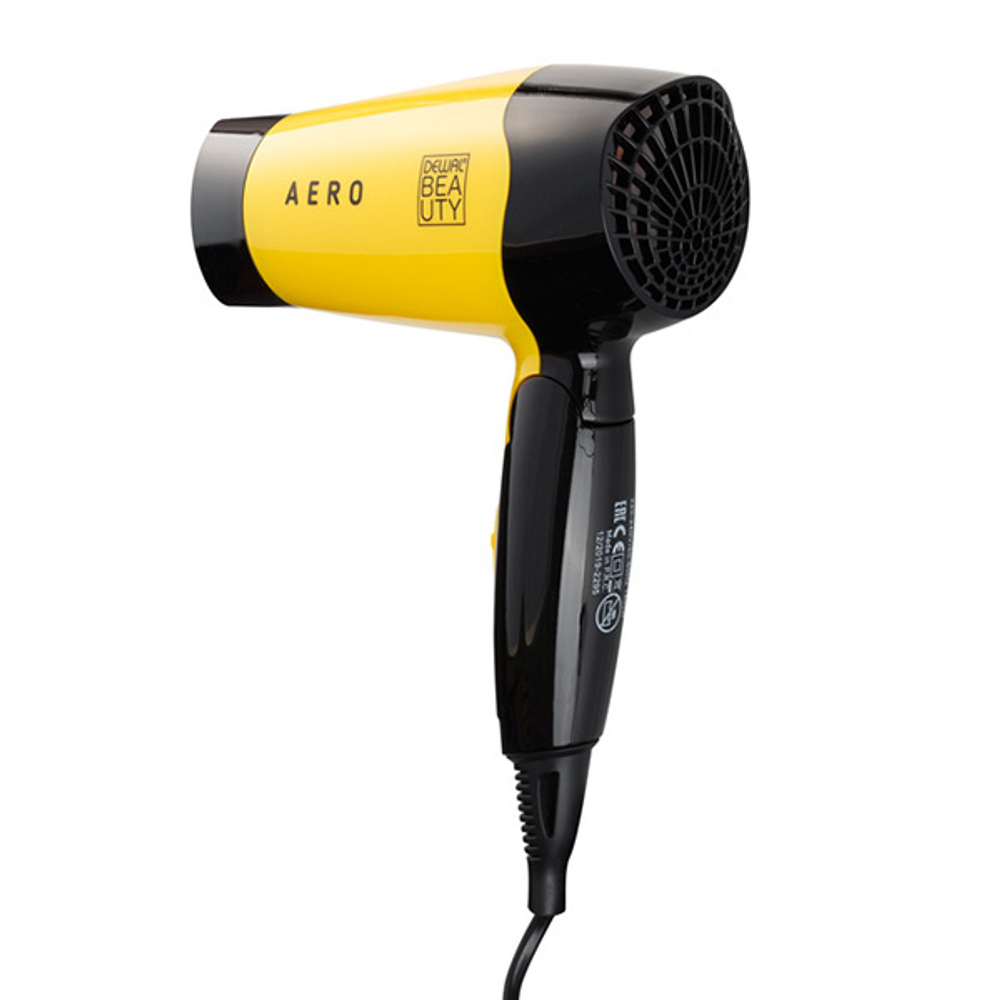 Дорожный фен для волос 1400Вт Dewal Beauty Aero HD1002-Yellow