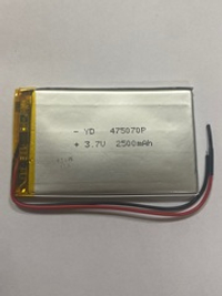 Аккумулятор универсальная 475070p 3,7v Li-Pol 2500 mAh (4.7*50*70 mm)