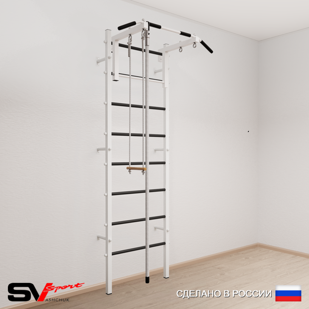 Шведская стенка Sv Sport 515 (Турник стандарт/Канат/Трапеция)
