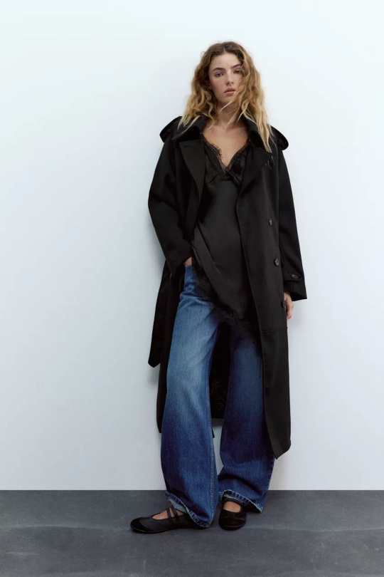 PULL&BEAR Спортивные балетки, черный