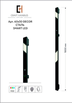 Комплект Арт. 60х30 DECOR СТЕКЛО L-1800 мм