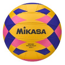 Мяч для водного поло MIKASA WP550C р.5,муж., резина, вес 400-450гр, желт-сине-роз