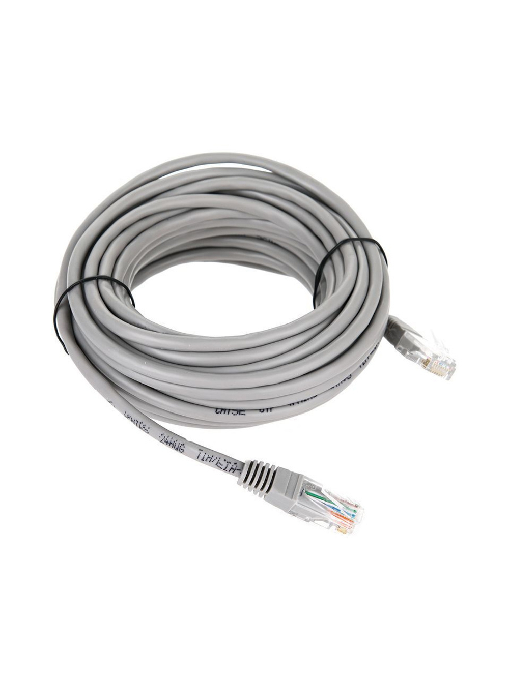 Патчкорд литой UTP категория 5е, RJ-45, 10м, серый