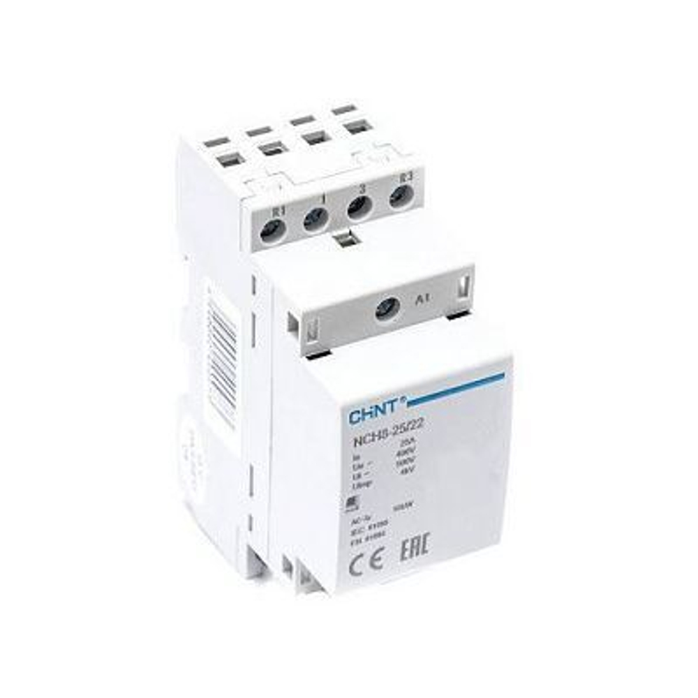 CHINT Контактор модульный NCH8-25/22 25A 2НЗ+2НО AC230В 50Гц (R) 256091