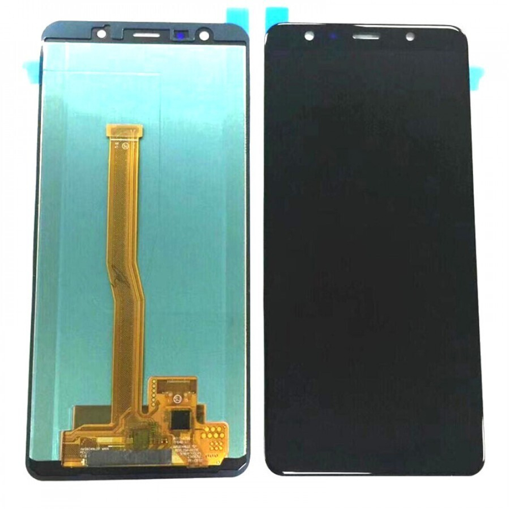 Дисплей для Samsung A750F (A7 2018) с тачскрином Черный - (OLED)