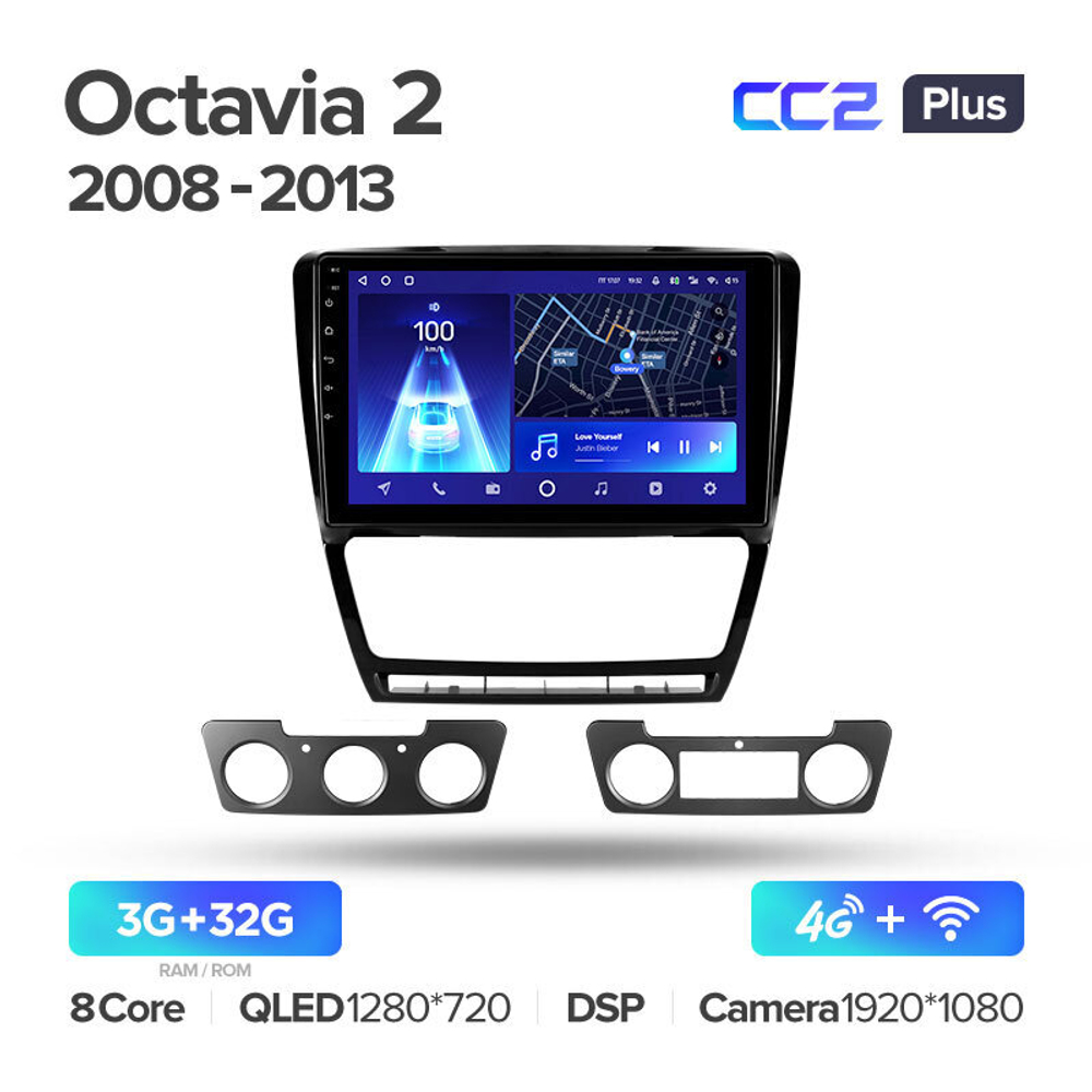 Teyes CC2 Plus 10.2" для Skoda Octavia 2008-2013
