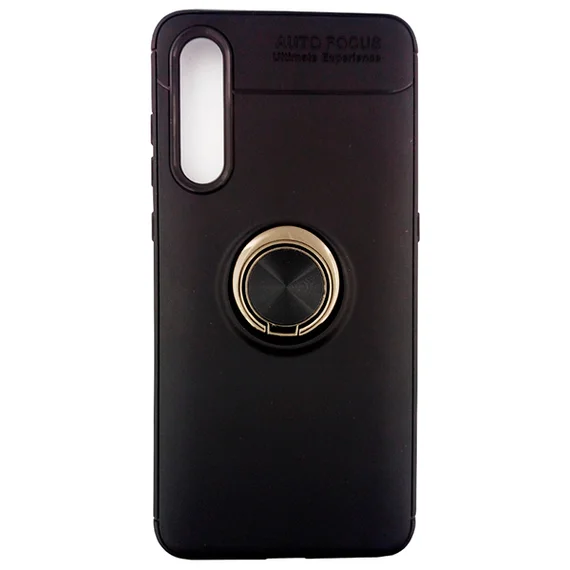 Чехол AUTO FOCUS (с держателем кольцом) для Xiaomi Mi9 (Black)