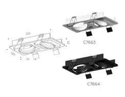 Основание для встраиваемого светильника C C7663 Ambrella